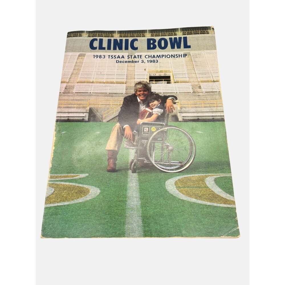 1983 Clinic Bowl TSSAA State Championship Program Tennessee High School Football
